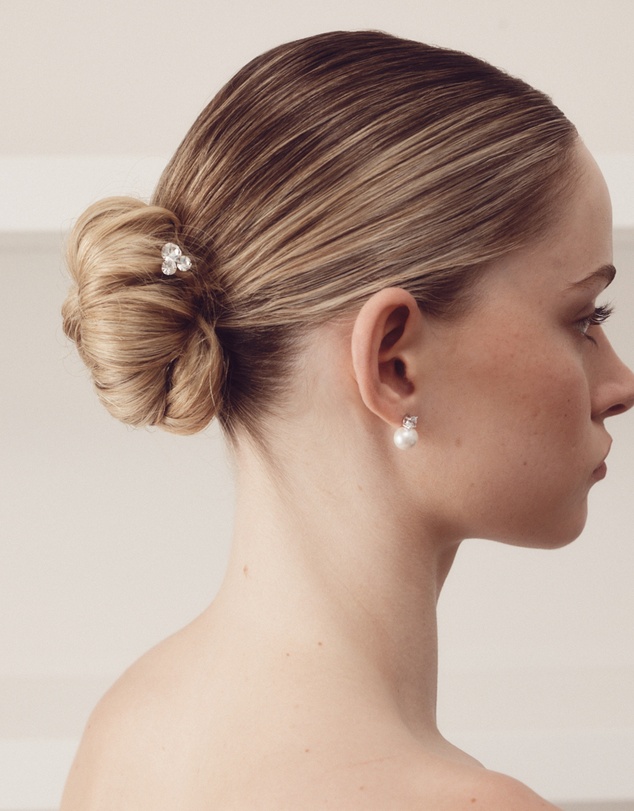 The White Collection - Aria - 6mm Crystal Bridal Hair Pin Trio