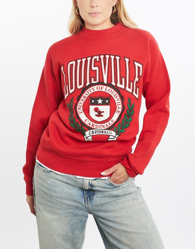 Vintage by The Real Deal - Pre Loved - Vintage 90s NCAA University of Louisville Cardinals Sweatshirt