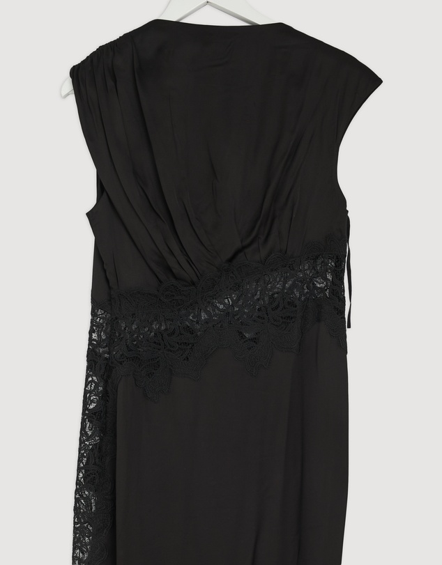 Revibe - Repaired Shona Joy Eniko Lace Gathered Maxi Dress - AU 10