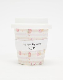 itti bitti - Reusable Baby Cino Cup with 2 Straws - Seashells