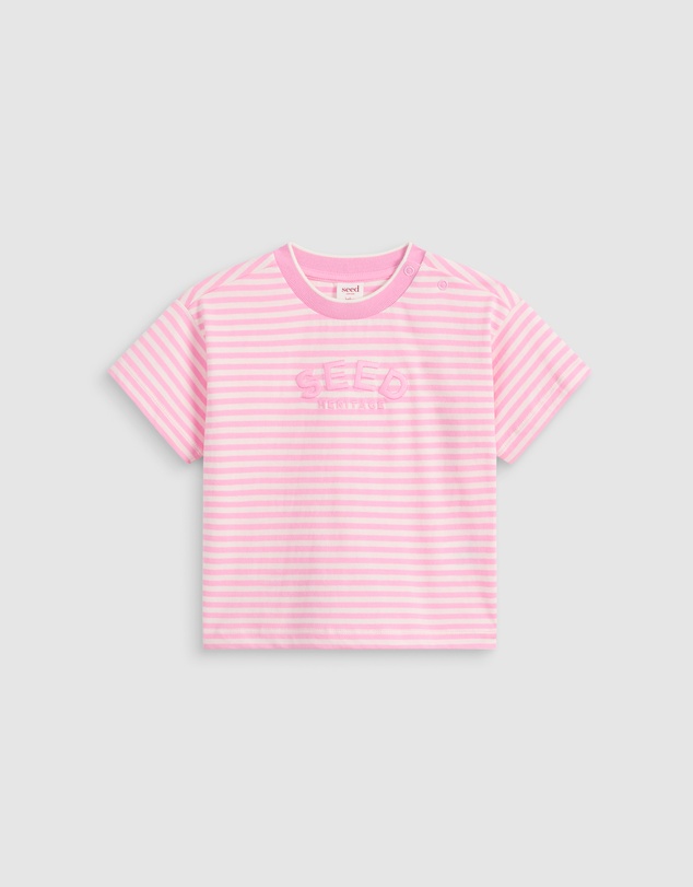 Seed Heritage - Core Stripe Logo Tee