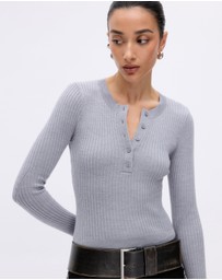 Minima Esenciales - Wren Merino Wool Rib Knit Top