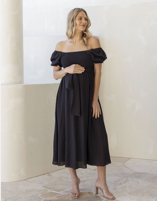 Angel Maternity - Fabia Reversible Tie Maternity Dress