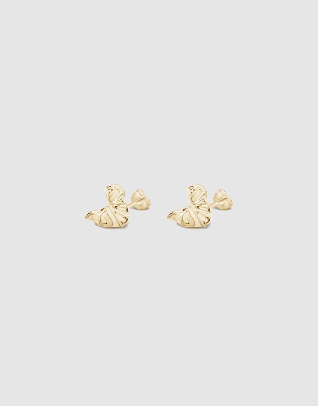 Ichu - Arctic Curve Earrings Gold