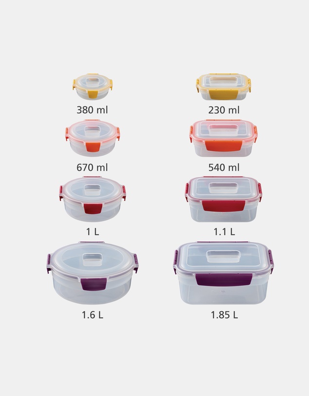 Joseph Joseph - Nest™ Lock 8-piece Multi-size Storage Container Set (Multicolour)