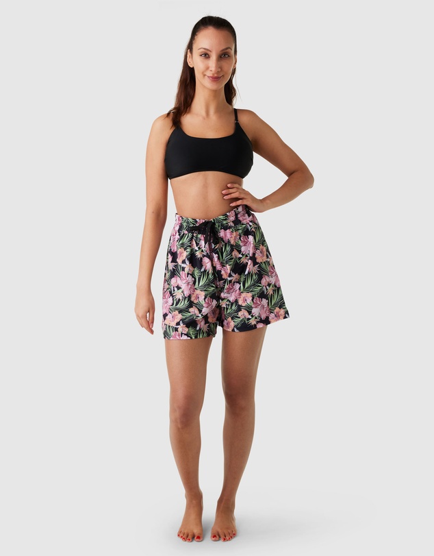 Modest Mermaid - Floral Fit Highwaist Board Short SPF50+