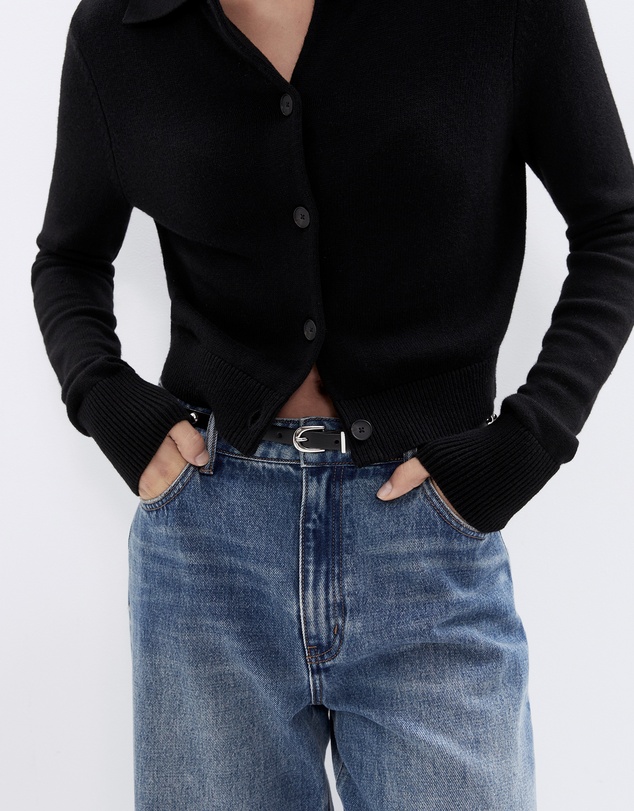 UNISON - Collared Button Through Knit
