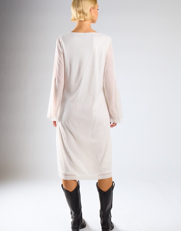 Glamorous - V neck long sleeves midi dress
