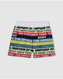 DKNY - Colour Block Logo Script Swim Shorts - Teens