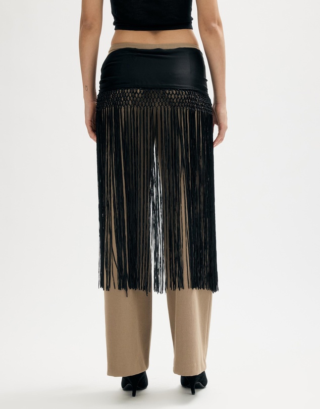Minima Esenciales - Sola Fringed Scarf Belt