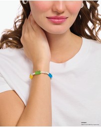 THOMAS SABO - Pearl bracelet with 5 Colourful HARIBO Goldbears