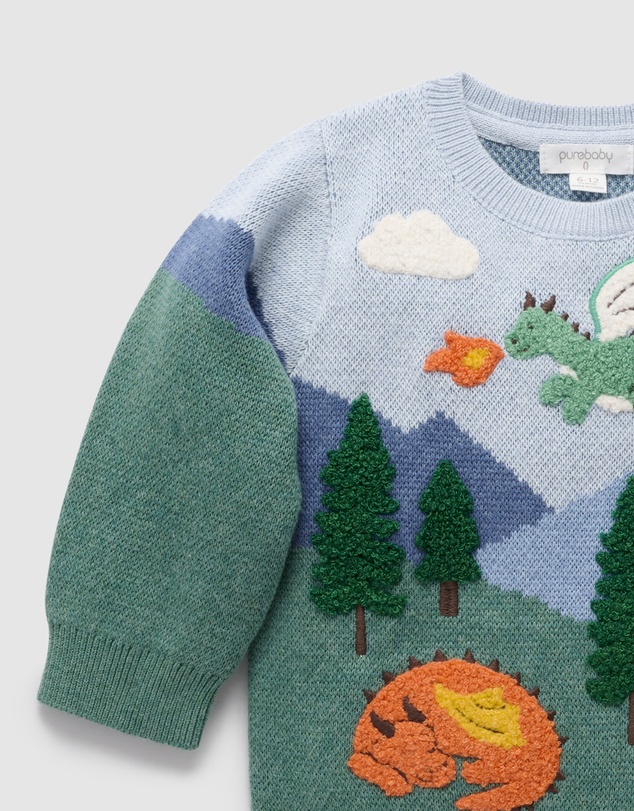 Purebaby - Dragon Mountain Jumper -Kids-Babies