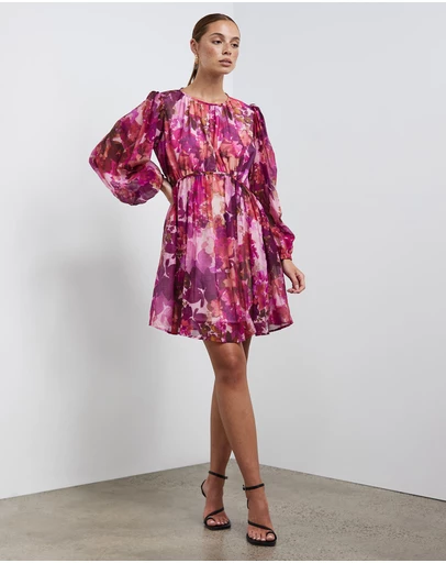 Sofia Irina - Mini Balloon Sleeve Dress