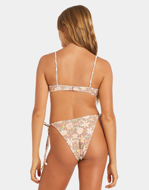 Roxy - Womens Garland Tie Front Bikini Top