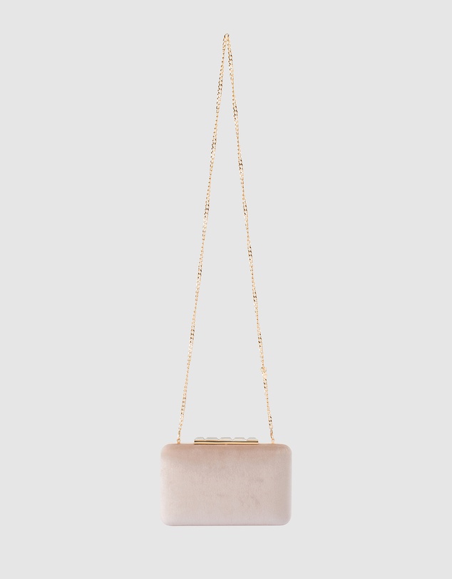 Olga Berg - Bess Velvet Clutch