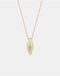 Zoe Olivia - 9K Gold Marquise Lab Grown Diamond Neckalce