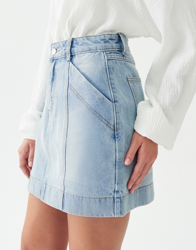 The Fated - Asha Denim Mini Skirt