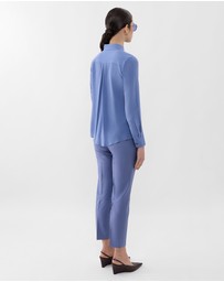 Farage - Single Pleat Silk Shirt