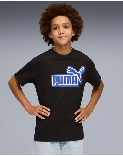 Puma - Essentials Logo Relaxed Front Graphic T-Shirt - Teens