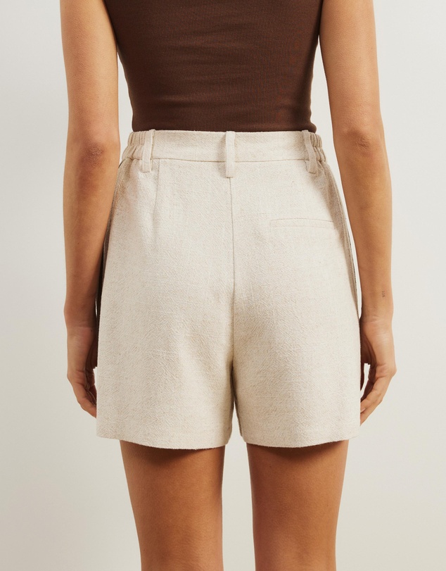 Atmos&Here - Rio Linen Blend Detail Shorts