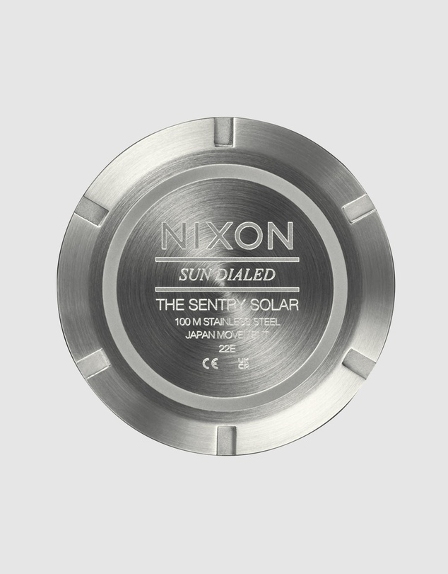 Nixon - Sentry Solar Stainless Steel