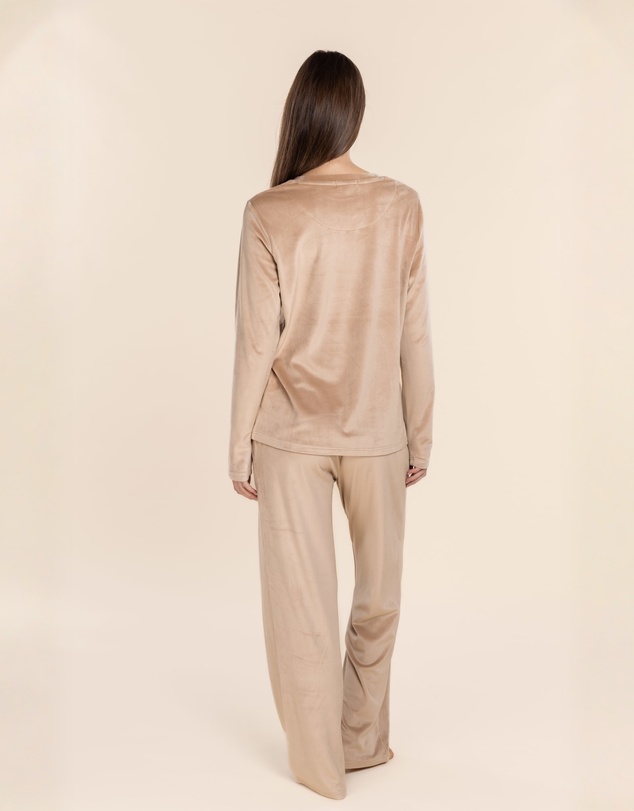Gingerlilly - Thea Velour Long Lounge Set