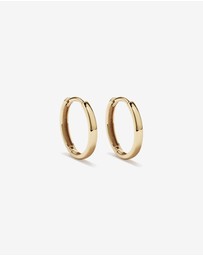 Michael Hill - 13.5mm Large Polished Huggie Earrings in 10kt Yellow Gold