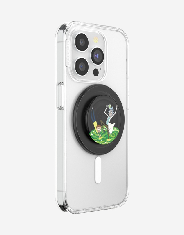 PopSockets - Rick and Morty PopGrip MagSafe Phone Grip Holder + Magnetic Adapter Ring