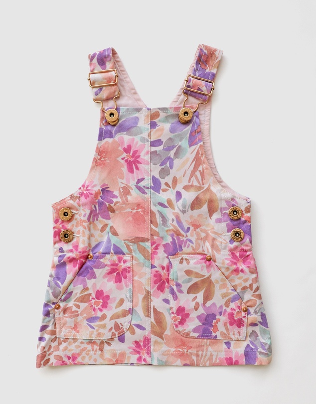 WITH LOVE FOR KIDS - Hazel Denim Pinafore Dress - Babies - Kids