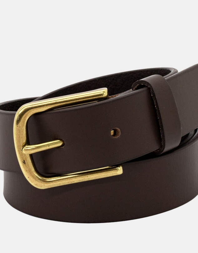 Buckle - Drover. Australian Made Buffalo Leather Belt. 30mm width.