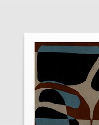Olive et Oriel - Contour 4 by Shatha Al Dafai Art Print