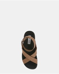Steve Madden - My Bestie Taupe Nubuck Sandals