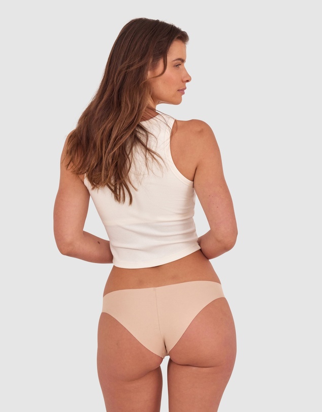 Bras N Things - Smooth Comfort Cotton Brazilian Knicker-Nude 2