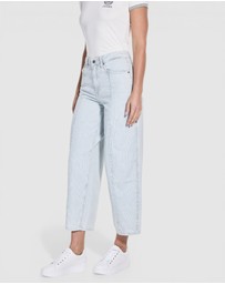 GUESS Originals - GUESS Originals High-Rise Tapered Baggy Jeans