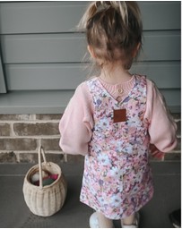 WITH LOVE FOR KIDS - Hazel Denim Pinafore Dress - Babies - Kids