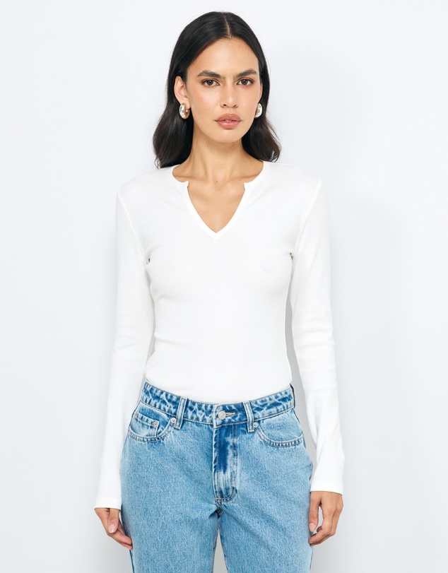 AERE - Long Sleeve Rib Tee