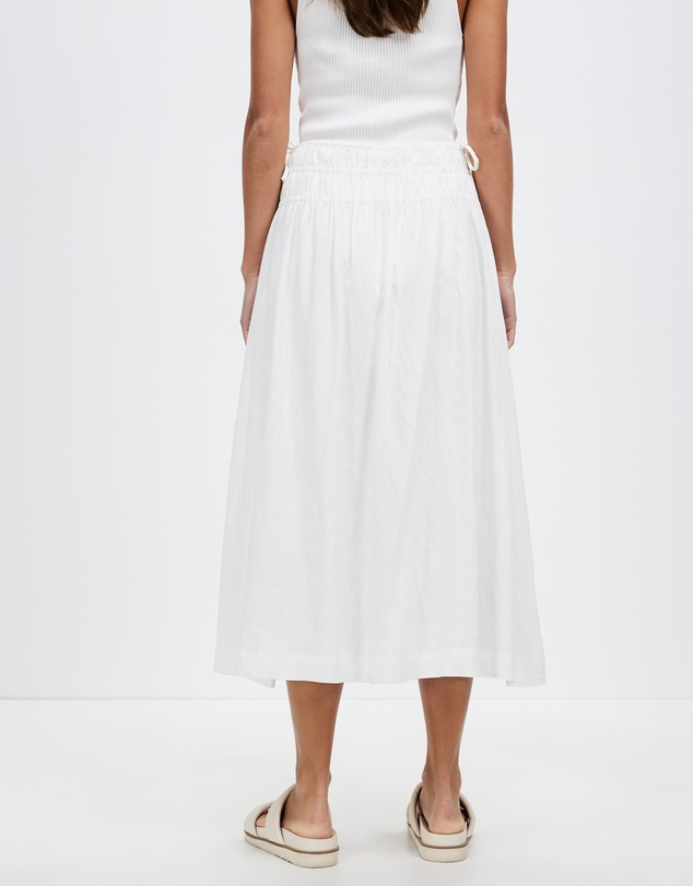 Assembly Label - Fleur Rouched Linen Skirt