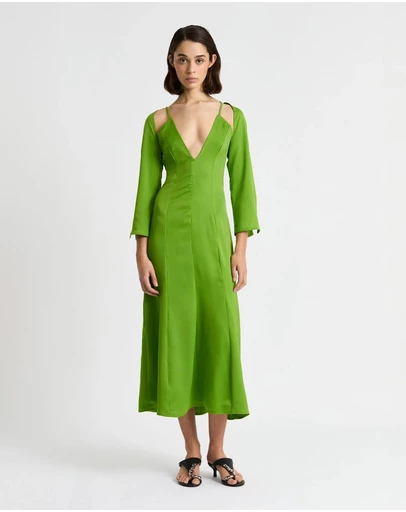 Laagam - Kimberly Satin Midi Dress