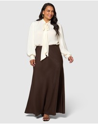 Something 4 Olivia - Luxe Satin Maxi Skirt