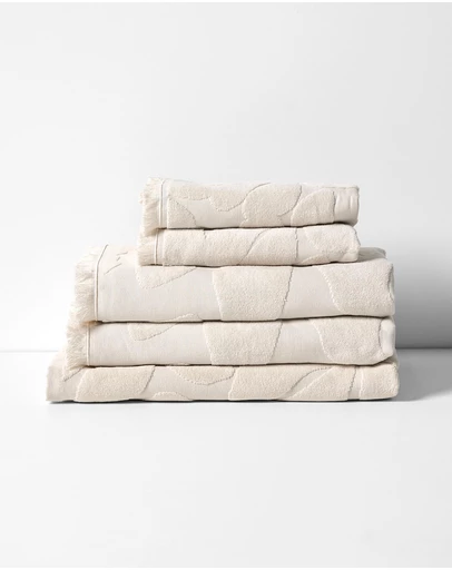 Aura Home - Palma Fringe Bath Towel Set