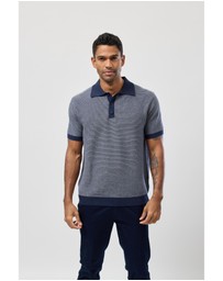 Brooksfield - Stripe Knitted Polo