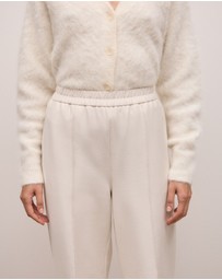 Trenery - Pintucked Pull On Pant in Stone
