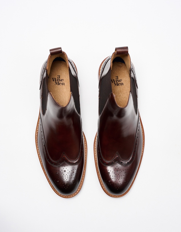 3 Wise Men - 3 Wise Men Townsend Leather Chelsea Boot