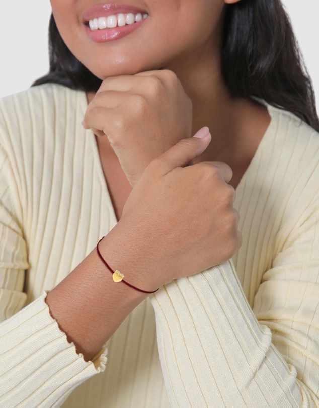 Elli Jewelry - Bracelet Heart 925 Sterling Silver Gold-Plated