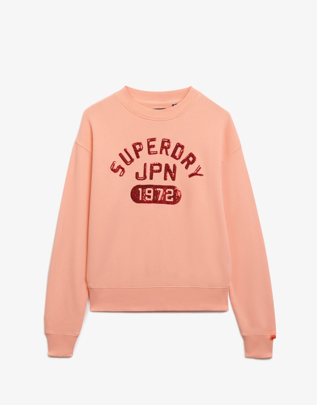 Superdry - Embellished Varsity Loose Crew