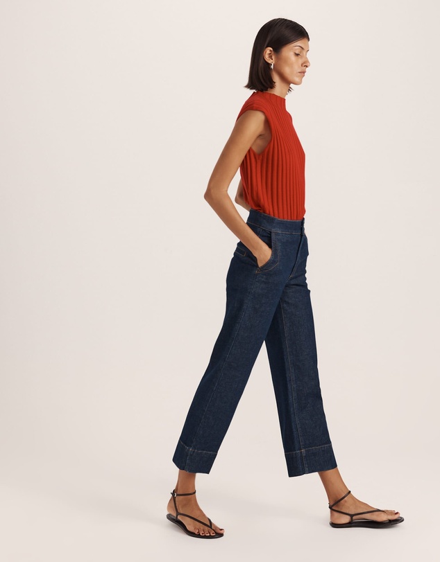 SABA - Ava Cropped Wide Leg Jean