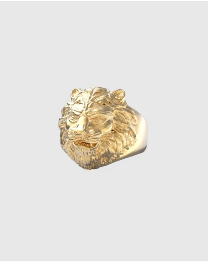 GUESS - GUESS Lion Head Gold-Tone Ring