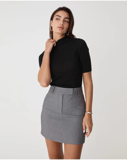 Forcast - Ellen Wool Short Sleeve Knit