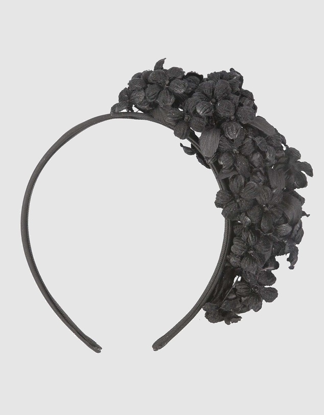 Max Alexander - Black Flower Fascinator Headband