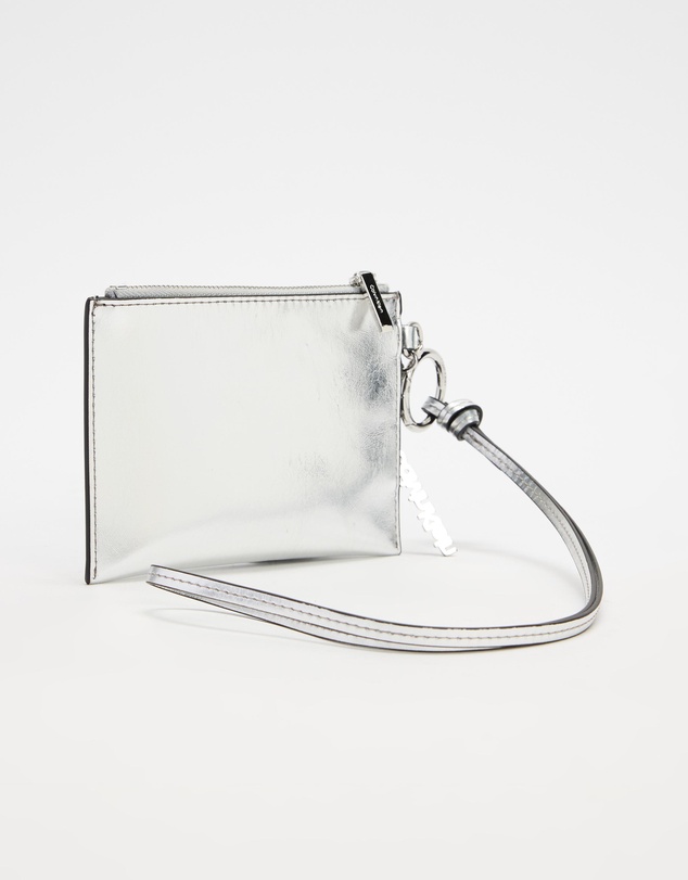 Calvin Klein - Script Metallic Pouch On Strap Charm